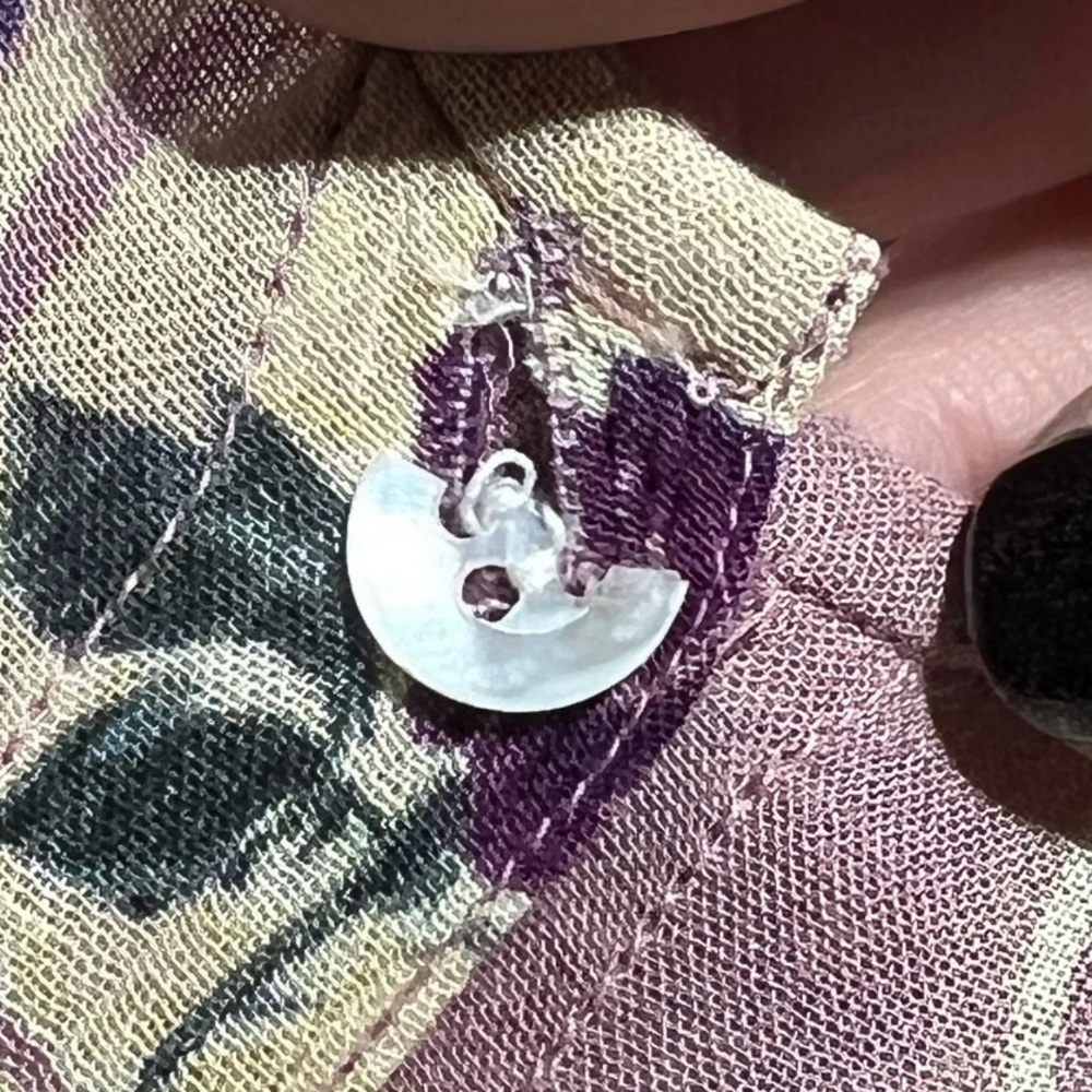 La Cera VINTAGE 80s 90s Midi Pocket Dress Small OVERSIZED Single Stitch Floral - Picture 6 of 8